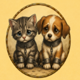 puppy and kitten prisoner (1×1)