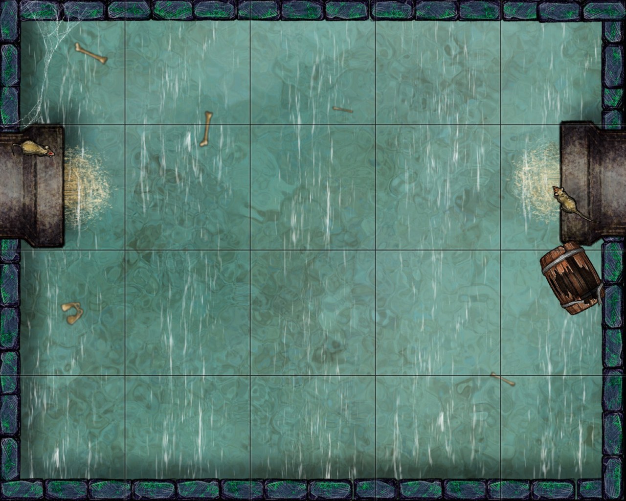 Ancient Sewer Chamber with Pipes (5×4)